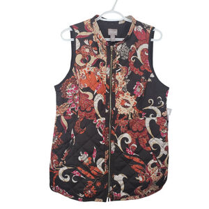 Chico's Quilted Long Vest